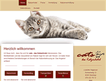 Tablet Screenshot of cats-katzenhotel.ch